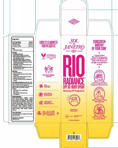 Rio Radiance Spf 50 Body Spray_carton (Rio Radiance Spf 50 Body Spray Carton)